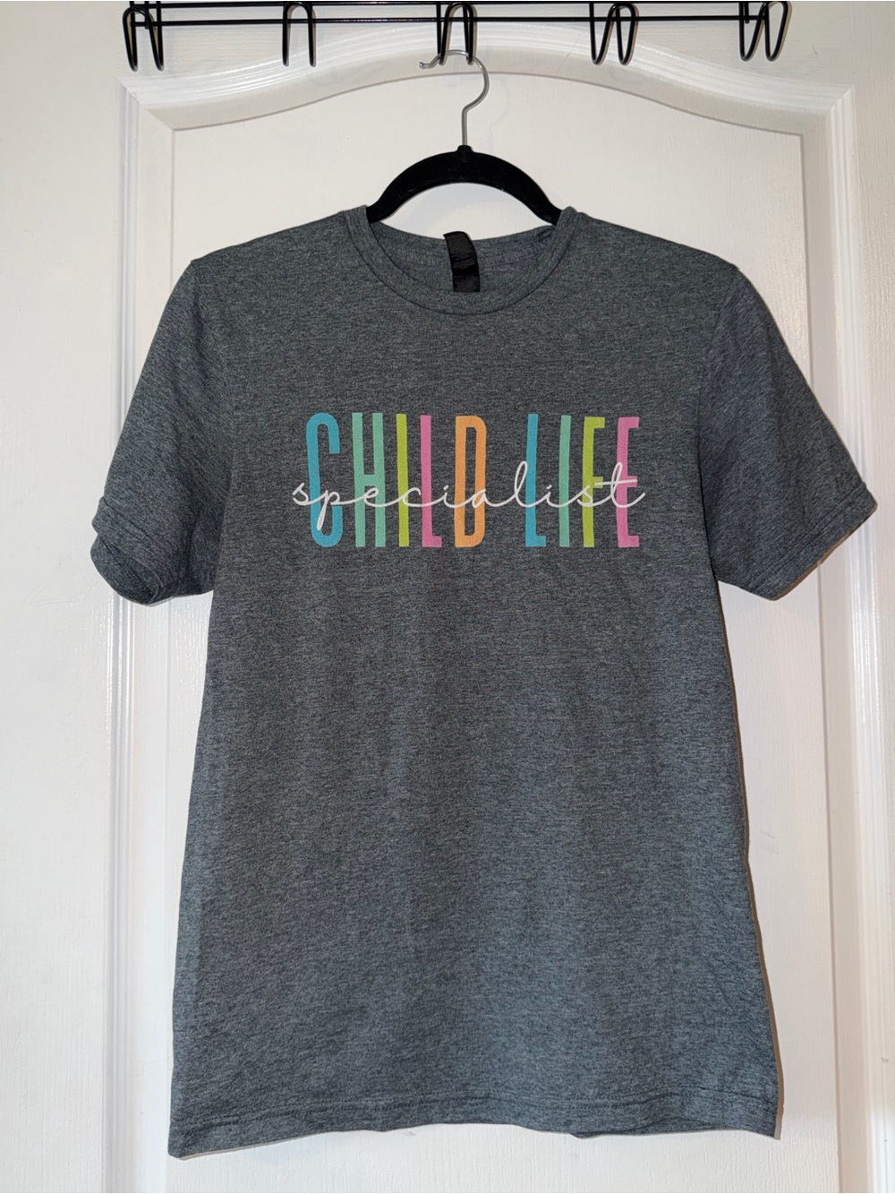 Women's 'Child Life Specialist' Graphic Tee - Gray